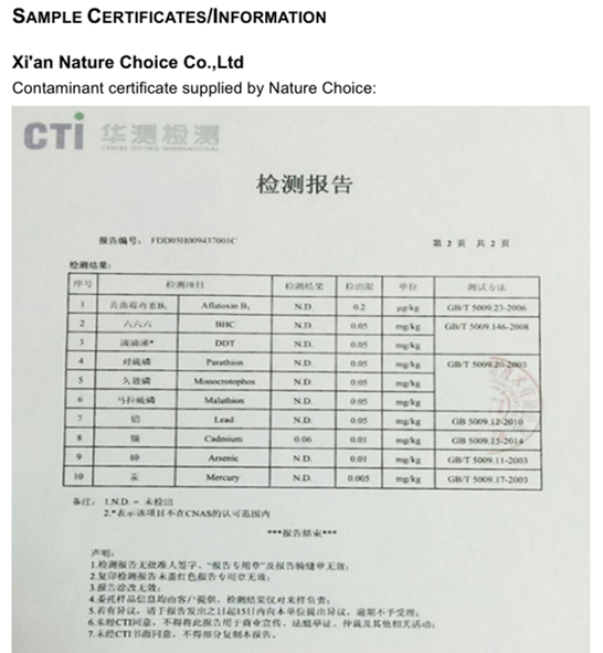 Analysis of Ginseng root 7